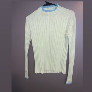 Ann Taylor Loft sweater lime green crew neck